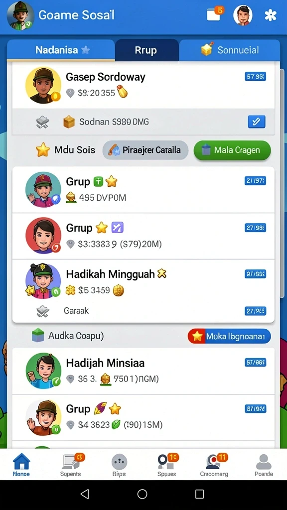 Tampilan utama aplikasi Aplikasi d200m Terpercaya untuk Android yang intuitif dan efisien.