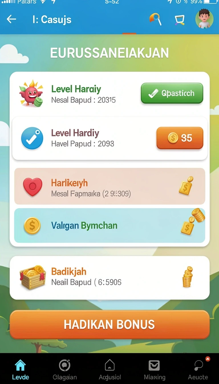 Tampilan utama aplikasi big777 APK Full Version untuk Android yang intuitif dan efisien.