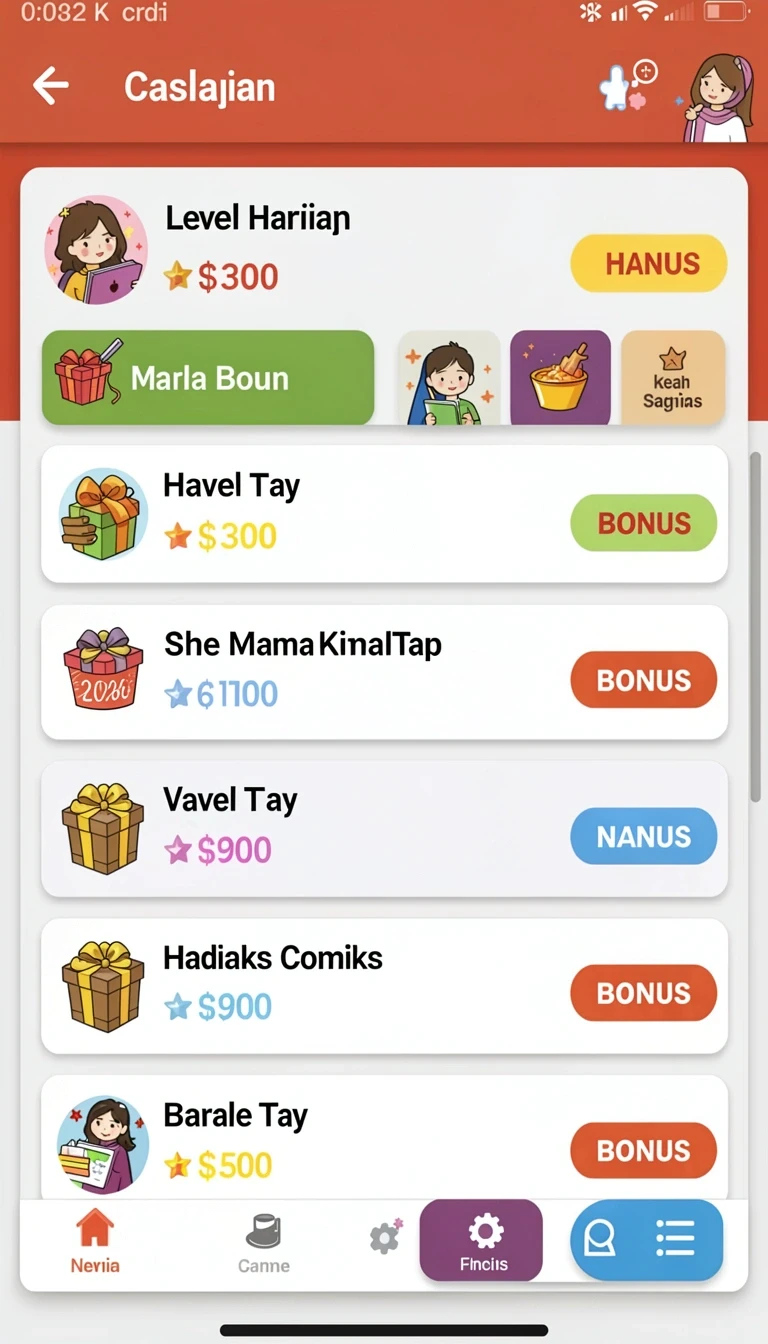 Tampilan utama aplikasi bg777 APK Terbaru untuk Android Tanpa Iklan yang intuitif dan efisien.