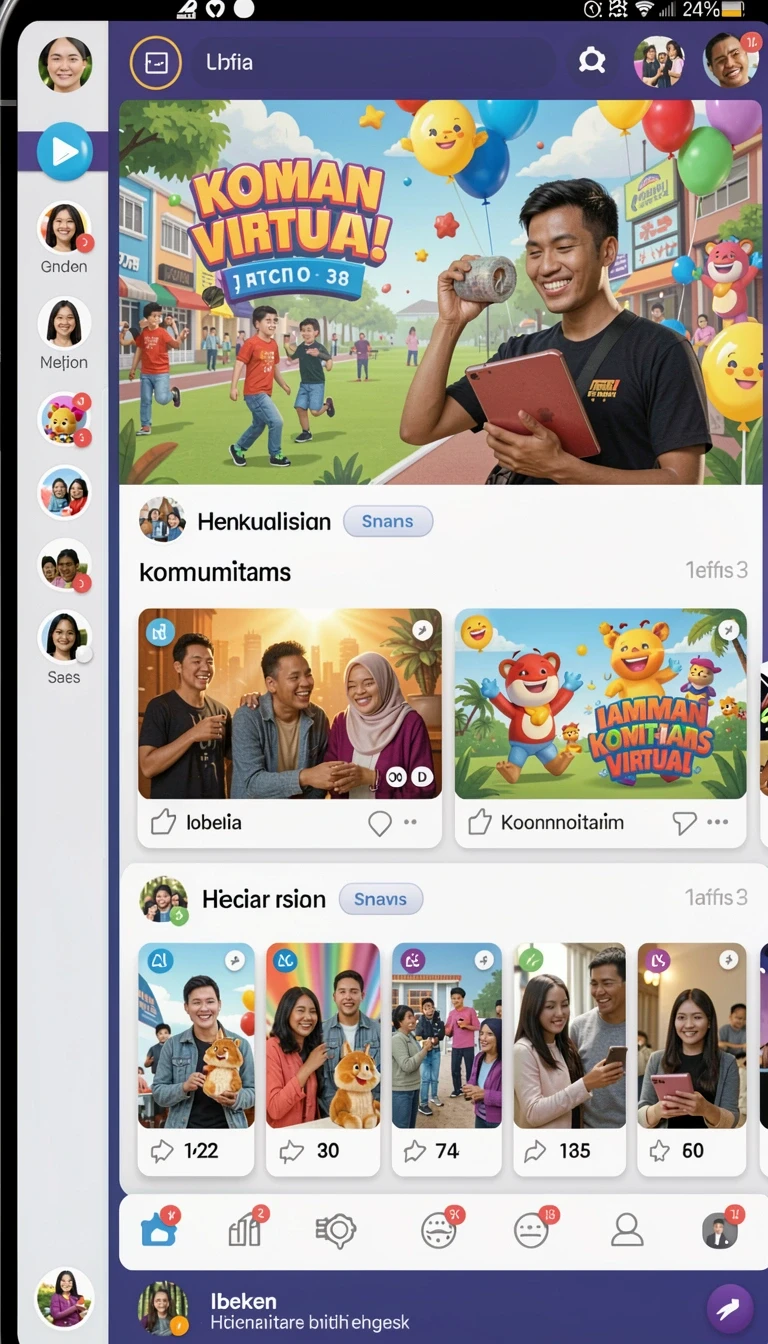 Tampilan utama aplikasi Download megafafa APK Terbaru untuk HP Android yang intuitif dan efisien.