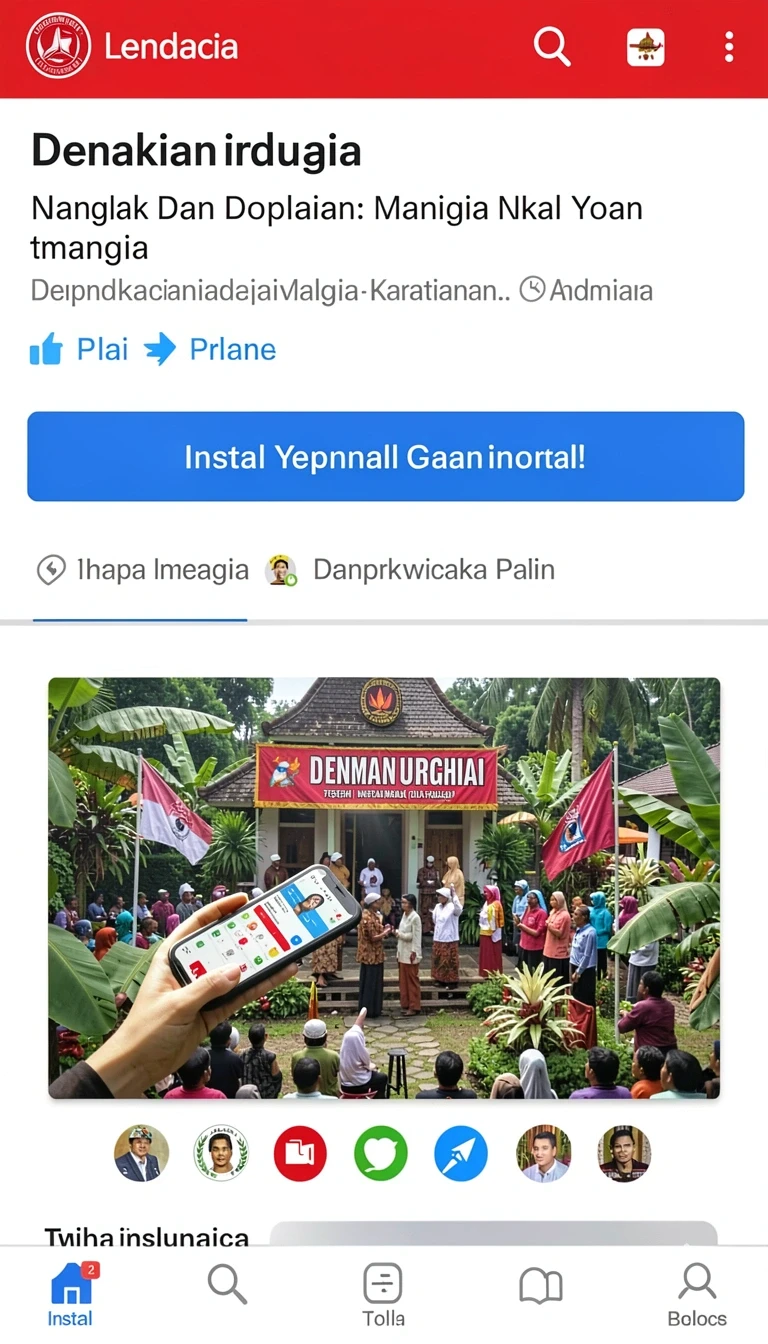 Tampilan utama aplikasi surgavip APK Full Version untuk Android yang intuitif dan efisien.