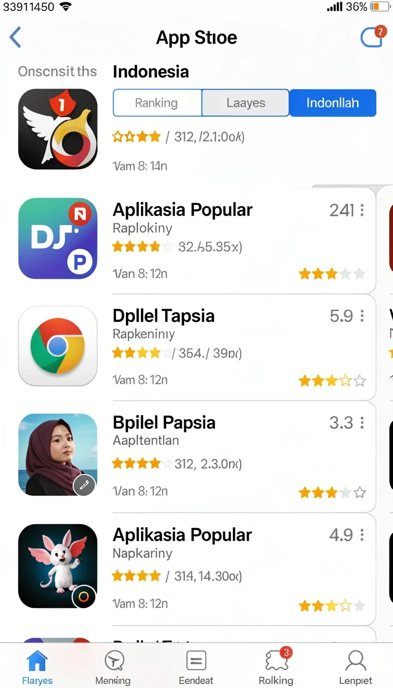Tampilan utama aplikasi Aplikasi sbobet88 Ringan untuk Android yang intuitif dan efisien.